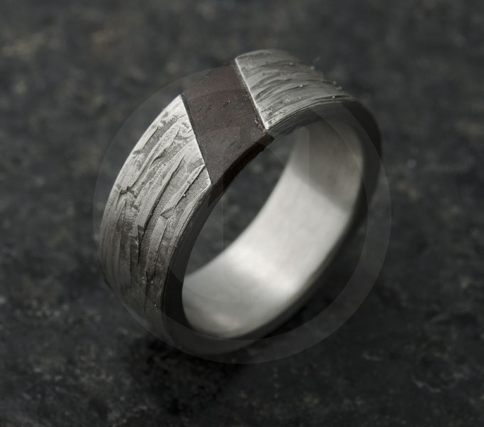 Ebony wood ring